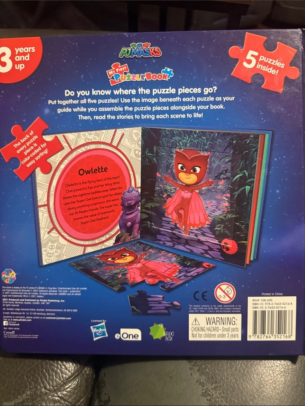 Hasbro PJ Masks Puzzle Book - Purple, Blue, Red, Green